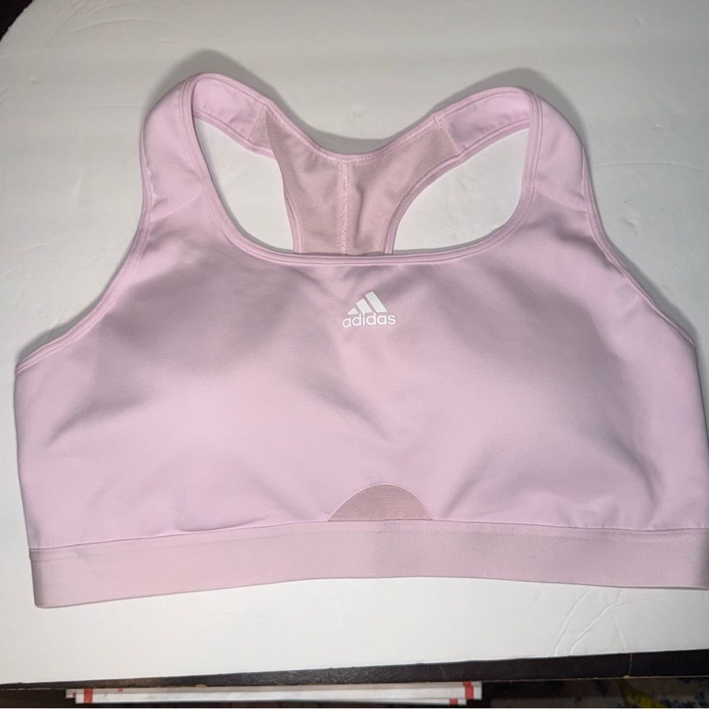 Adidas Light Pink XL Aeroready Activewear Top sports bra